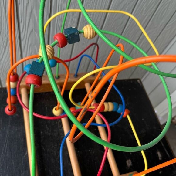 Vintage Educo Super Maze Wooden Children's Toy 20" H × 15" W × 12" D - Picture 5 of 16